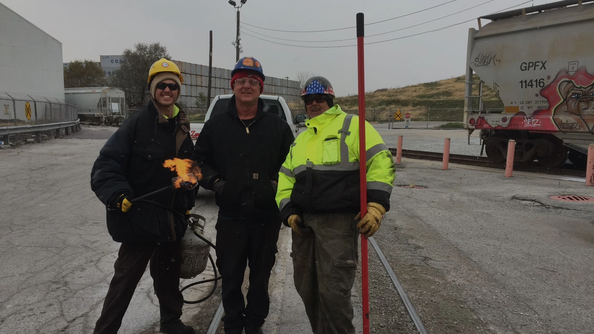 John Zarlengo Asphalt Paving crew members at job site